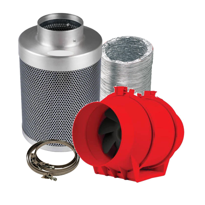 Rhino Twin Speed - Mixed Flow Fan and Carbon Filter Kit
