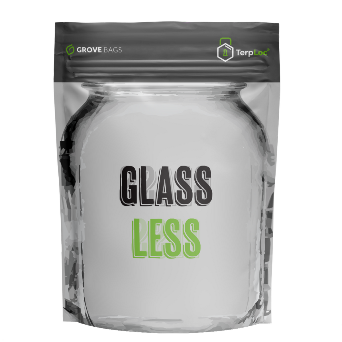 Grove Bags Glass Less Mason Jar 1/2 Ounce Pouch — Riviera Horticulture